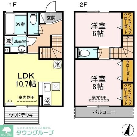 リヴェール美しが丘の物件間取画像